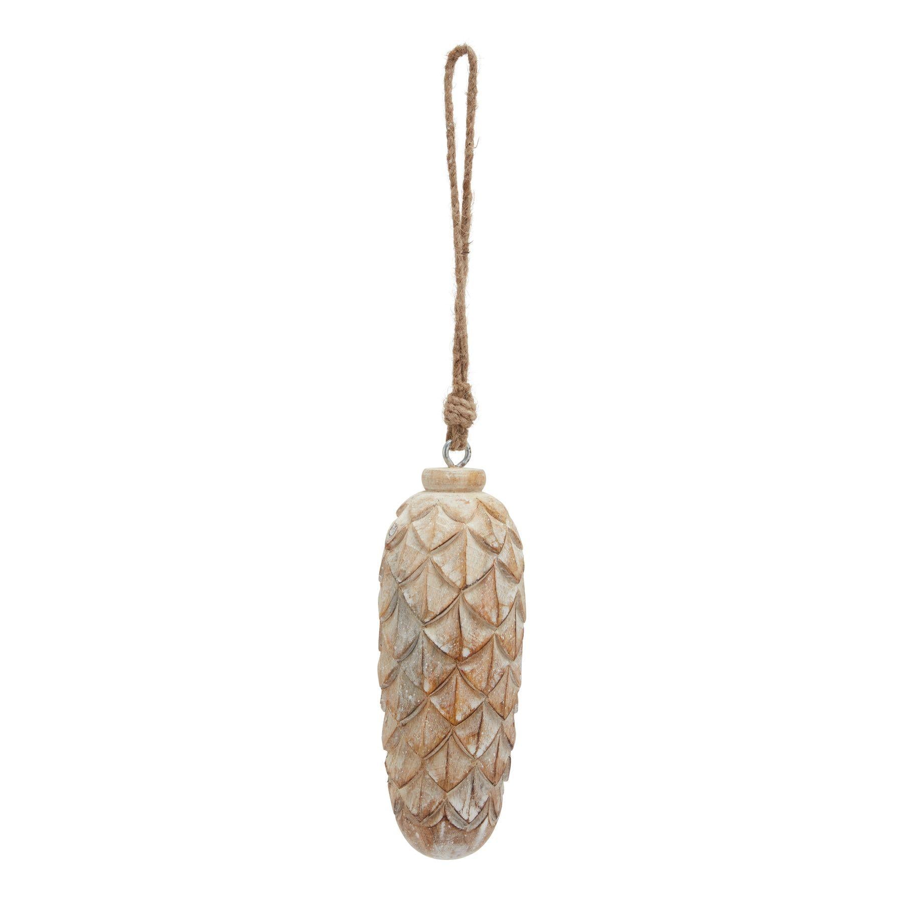 Brown - Front - Hill Interiors Antique Pine Cone Bauble