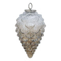 Coffee - Front - Hill Interiors Glass Pine Cone Bauble