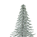 Brown-White-Green - Side - Hill Interiors Snowy Spindle Tree Christmas Decoration