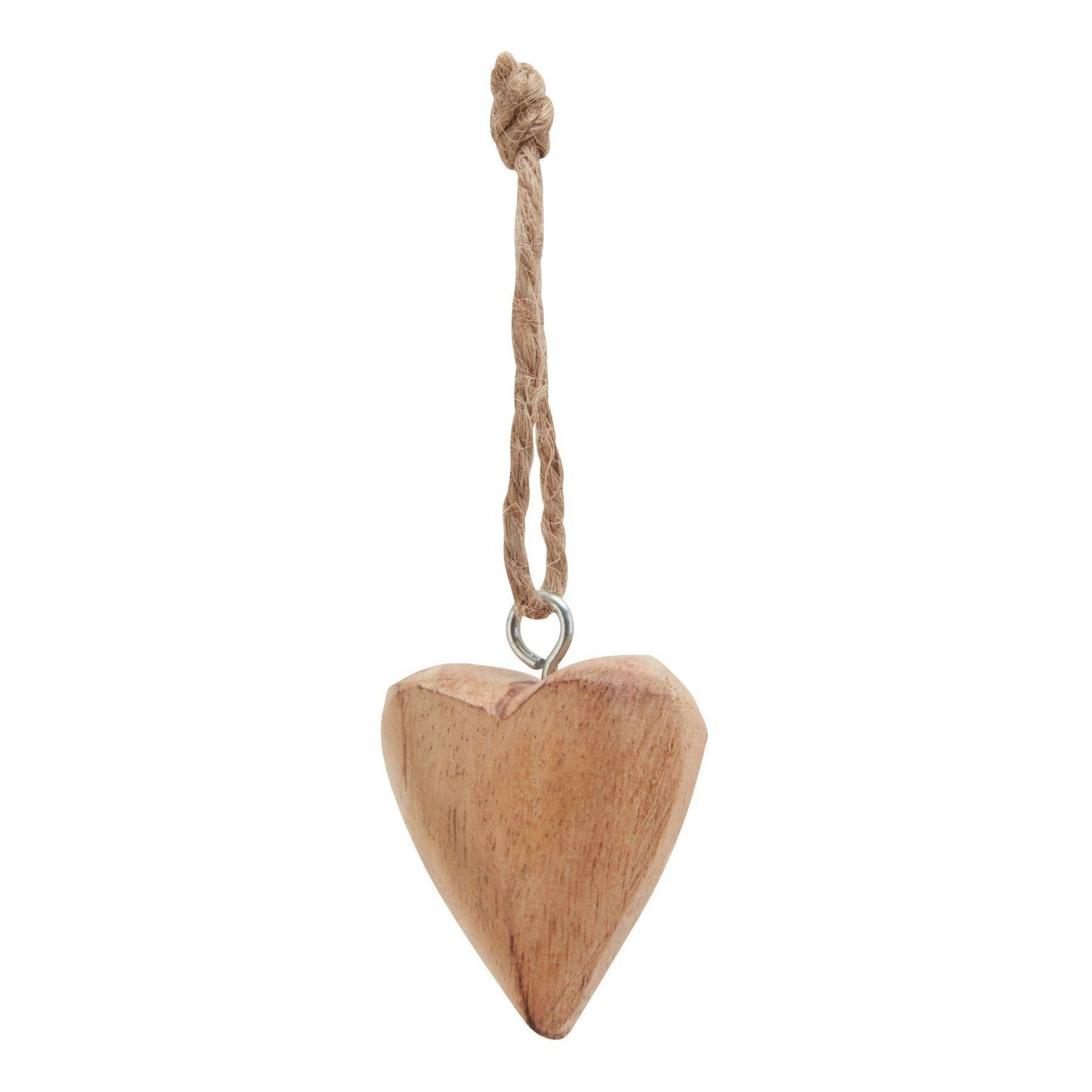 Brown-Black - Side - Hill Interiors Wooden Heart Hanging Ornament (Pack of 90)
