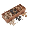 Brown-Black - Front - Hill Interiors Wooden Heart Hanging Ornament (Pack of 90)
