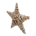 Brown - Side - Hill Interiors The Noel Collection Wicker Star Tree Decoration