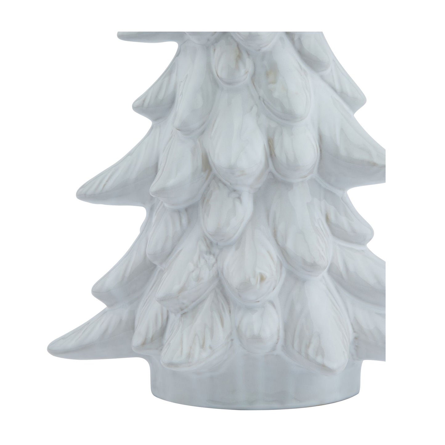 White - Back - Hill Interiors Snowy Fir Tree Decoration