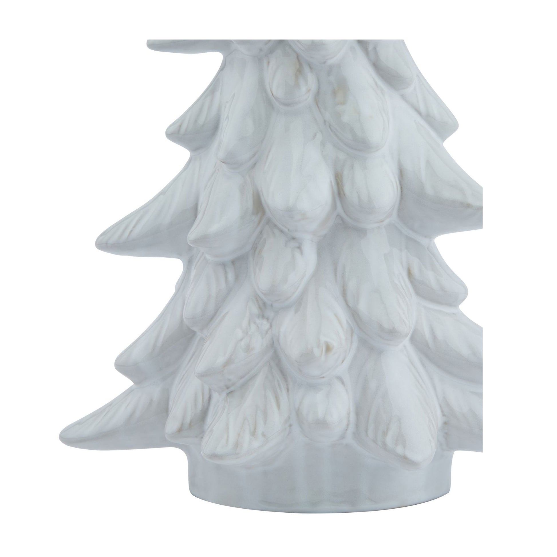 White - Back - Hill Interiors Snowy Fir Tree Decoration