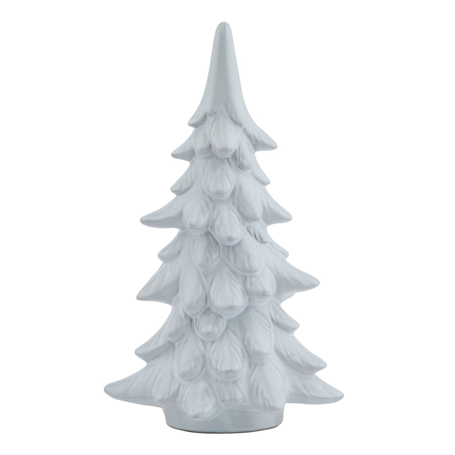 White - Front - Hill Interiors Snowy Fir Tree Decoration