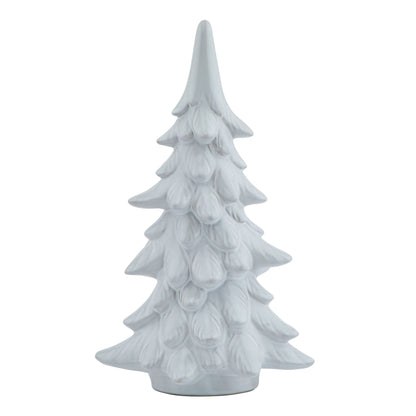 White - Front - Hill Interiors Snowy Fir Tree Decoration