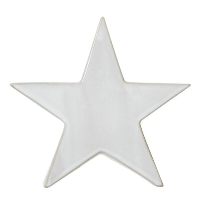 White - Front - Hill Interiors Standing Star Decoration