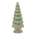 Green - Front - Hill Interiors Ceramic Fir Tree Decoration