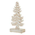 Brown-White - Front - Hill Interiors Wooden Tiered Tree Decoration