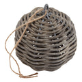 Brown - Back - Hill Interiors The Noel Collection Wicker Bauble