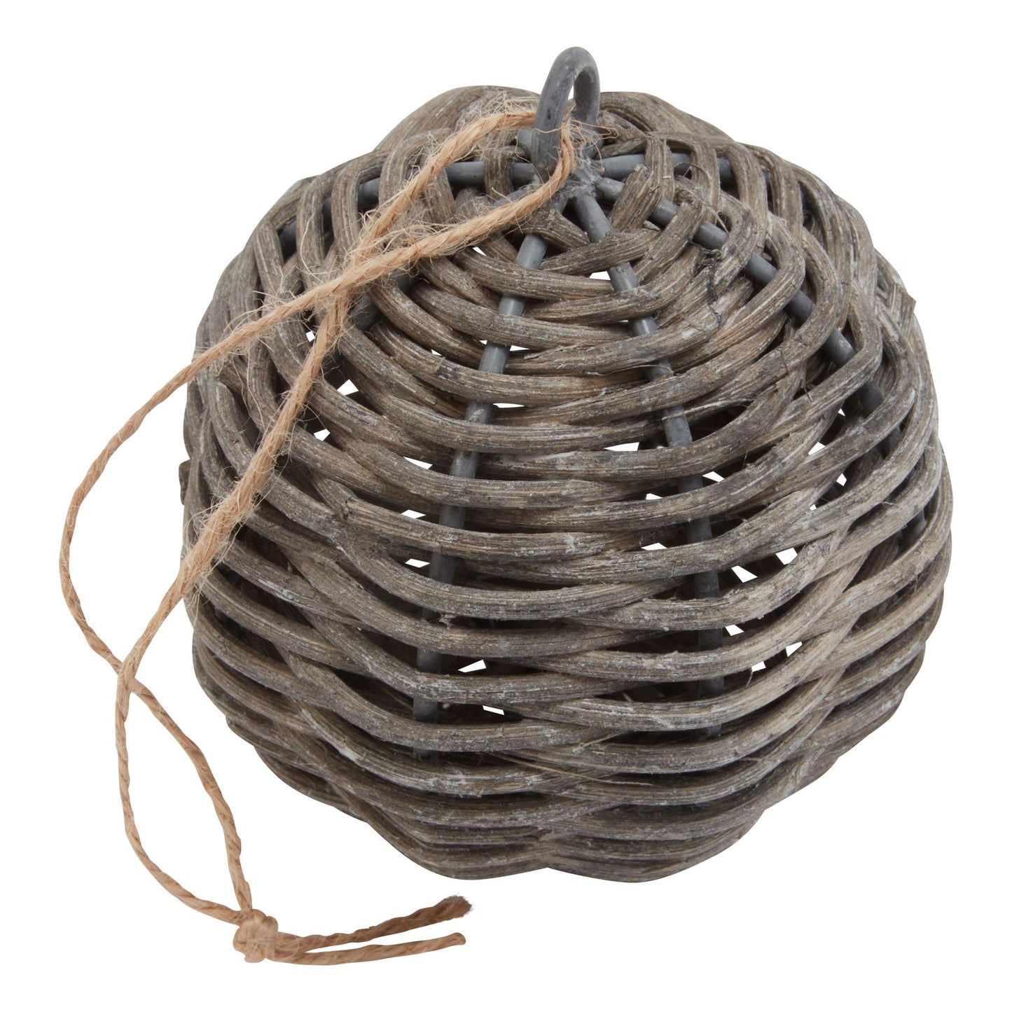Brown - Back - Hill Interiors The Noel Collection Wicker Bauble
