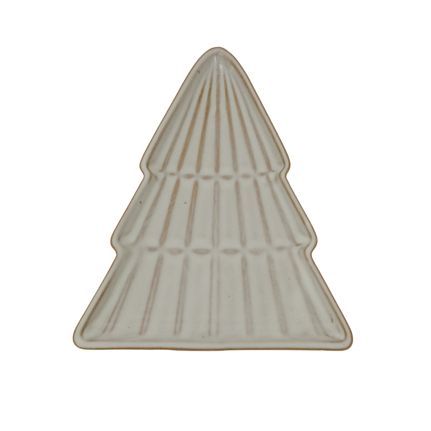 White - Back - Hill Interiors Ceramic Christmas Tree Dish