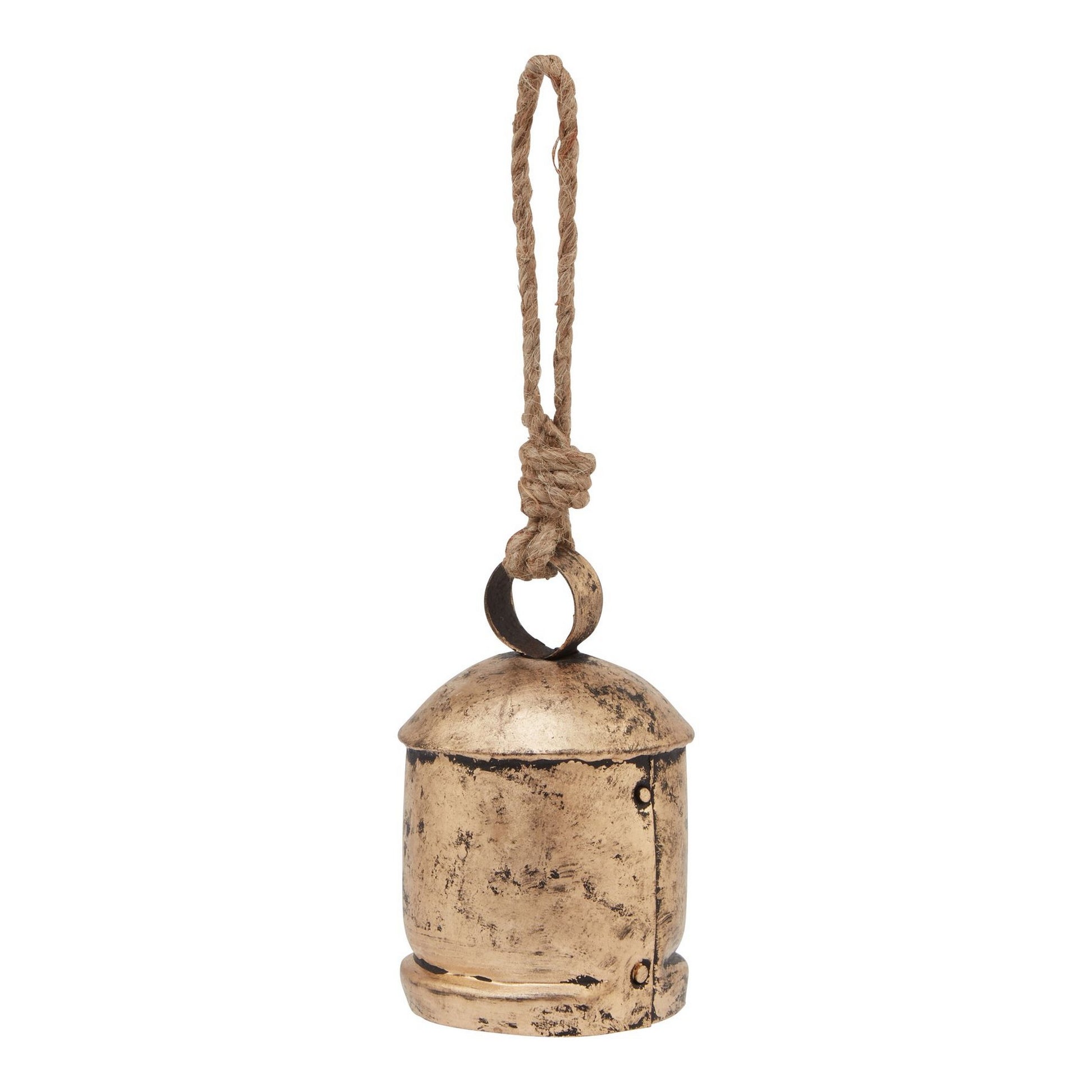 Gold - Front - Hill Interiors Antique Bell Bauble