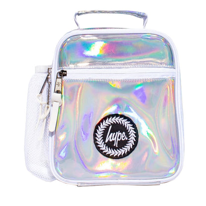 Silver - Front - Hype Holographic Lunch Bag