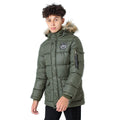Khaki Green - Front - Hype Childrens-Kids Crest Explorer Jacket