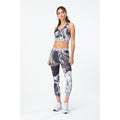 Black-White - Back - Hype Womens-Ladies Marble Bralette