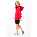 Red - Front - Hype Womens-Ladies Drawstring Pullover Hoodie