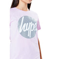 Lilac-Silver - Side - Hype Girls Glitter T-Shirt