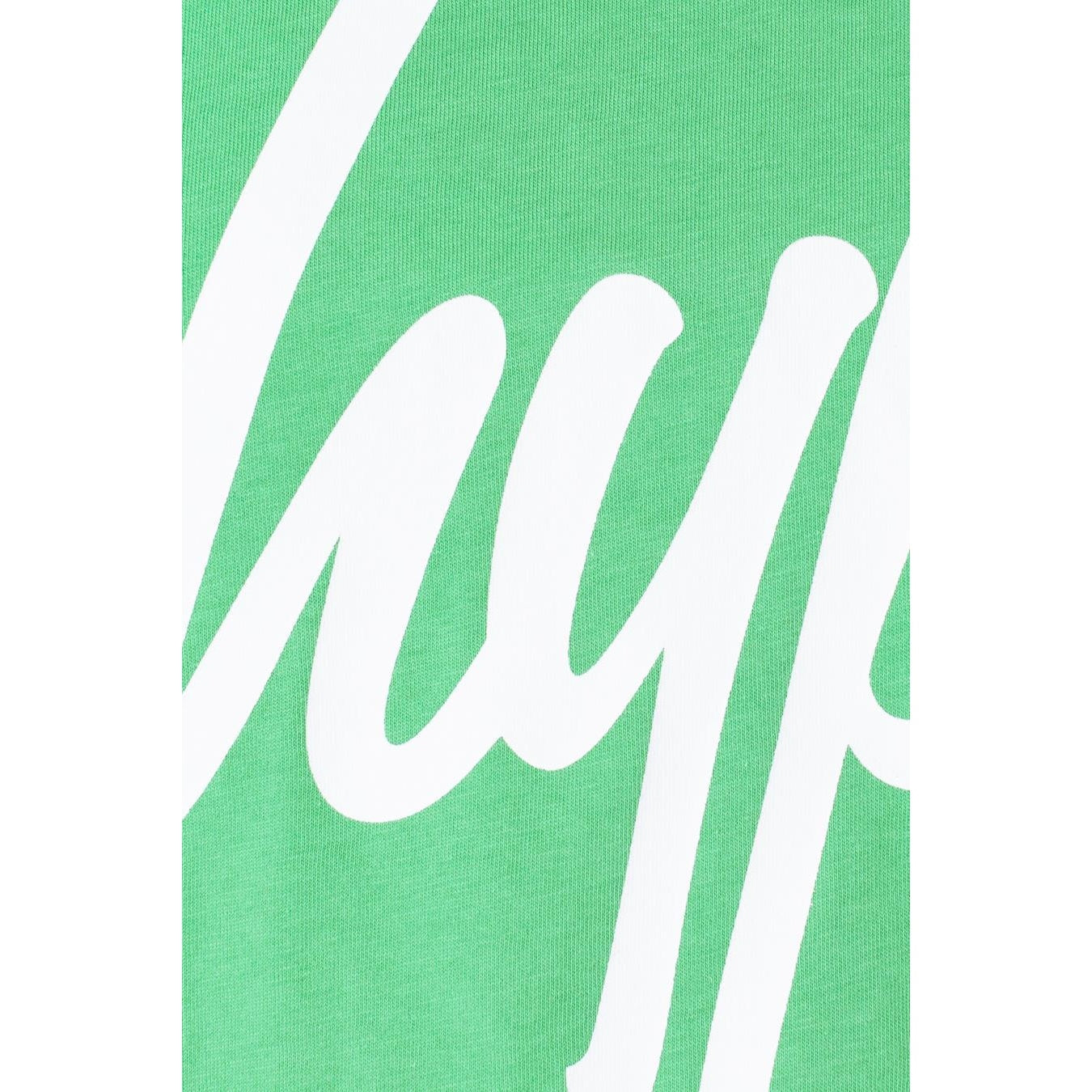 Green - Lifestyle - Hype Childrens-Kids Script Crop Top