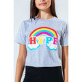 Grey - Pack Shot - Hype Childrens-Kids Rainbow T-Shirt