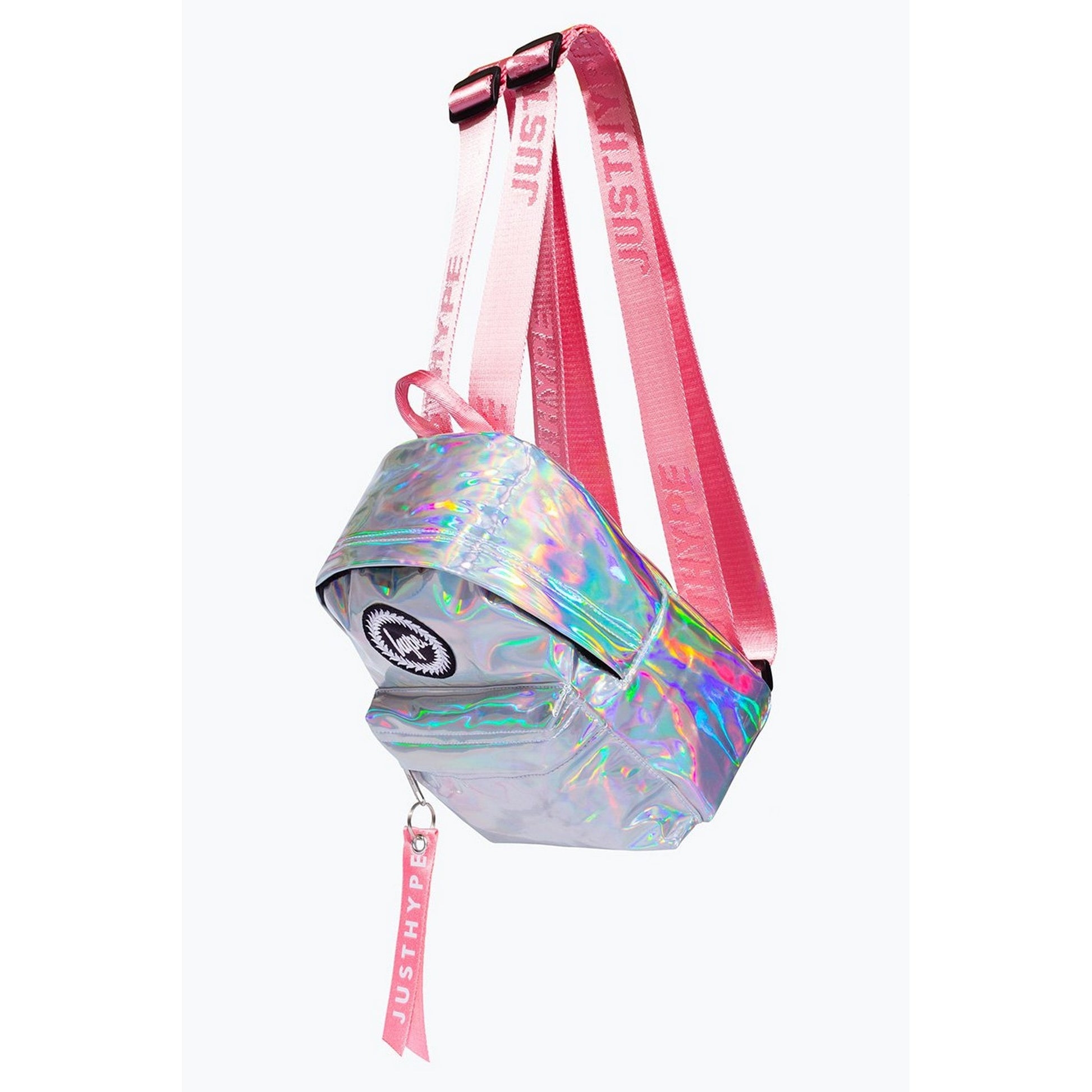 Silver - Side - Hype Holo Mini Backpack