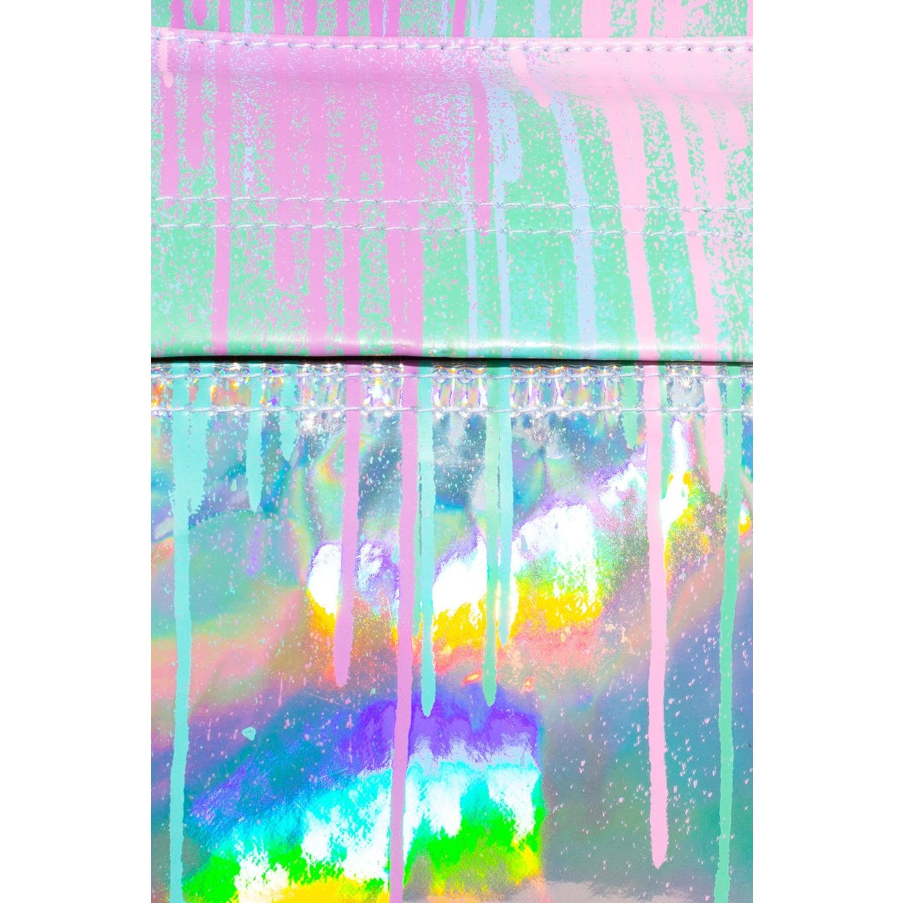 Pink-Green - Pack Shot - Hype Holo Drips Backpack
