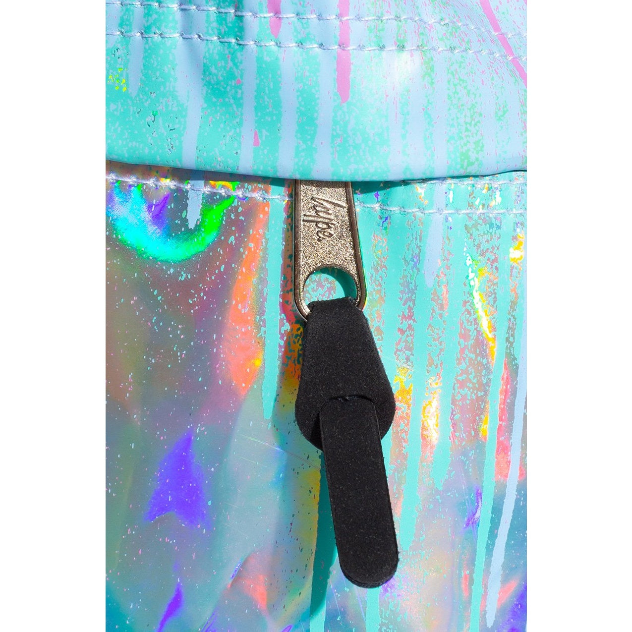 Pink-Green - Close up - Hype Holo Drips Backpack