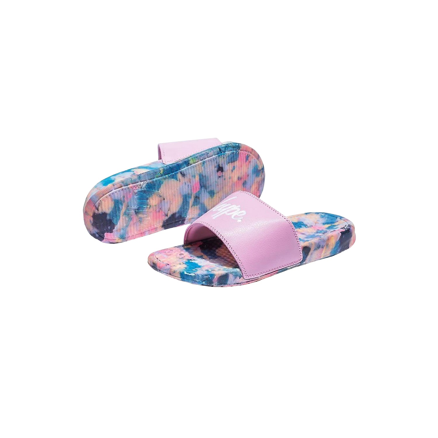 Pink - Front - Hype Unisex Adults Sponge Sliders