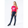 Pink-White - Back - Hype Childrens-Kids Disty Rainbow Crop Top