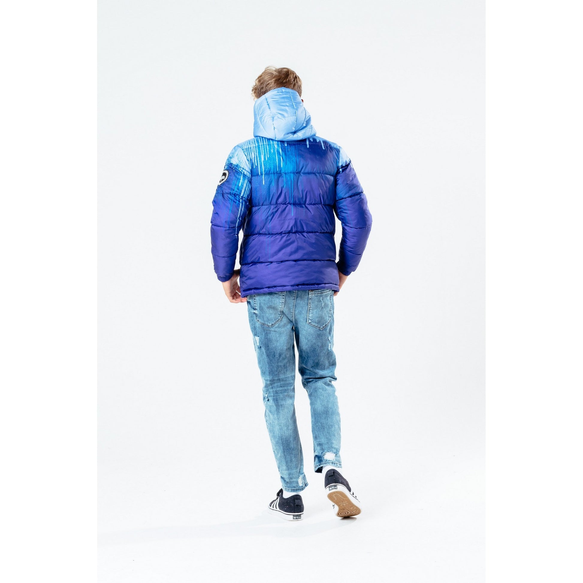 Blue - Side - Hype Boys Drips Puffer Jacket