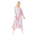 Pink - Front - Hype Womens-Ladies Polka Dot Maxi Dress