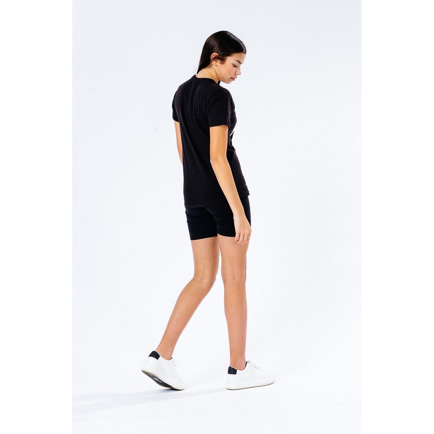Black - Close up - Hype Girls T-Shirt & Shorts Set