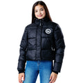 Black - Front - Hype Girls Cropped Puffer Jacket