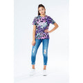 Purple - Back - Hype Girls Chic Animal T-Shirt