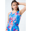Blue-Pink - Side - Hype Girls Hawaii Pool Playsuit