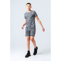 Grey-Black - Side - Hype Boys Space Dye Taped Shorts