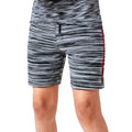 Grey-Black - Front - Hype Boys Space Dye Taped Shorts