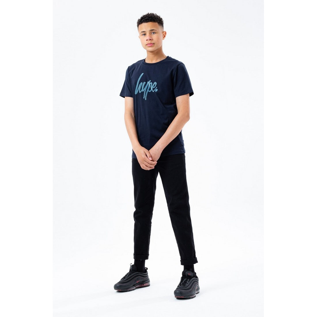 Navy - Back - Hype Boys Needle T-Shirt