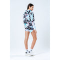 Black-Pastel Blue-Pink - Lifestyle - Hype Girls Pastel Abstract Cropped Pullover Hoodie