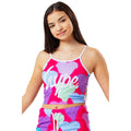 Pink-Lilac-Sky Blue - Front - Hype Girls Spray Heart Camisole