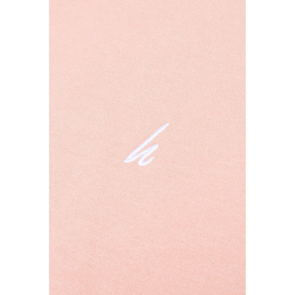 Dusty Pink-Cream - Close up - Hype Mens Reverse Jumper