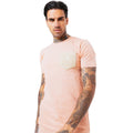 Pink-Cream - Side - Hype Mens Reverse T-Shirt