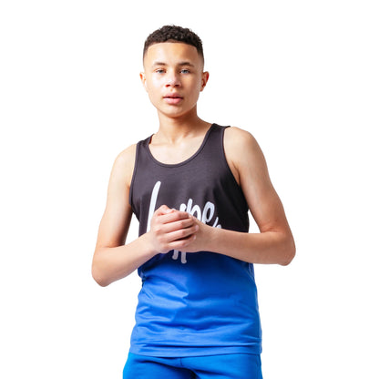 Blue-Black - Front - Hype Boys Gradient Fade Vest