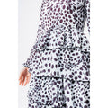 White-Black - Lifestyle - Hype, Hype Womens-Ladies Dalmatian Midi Dress