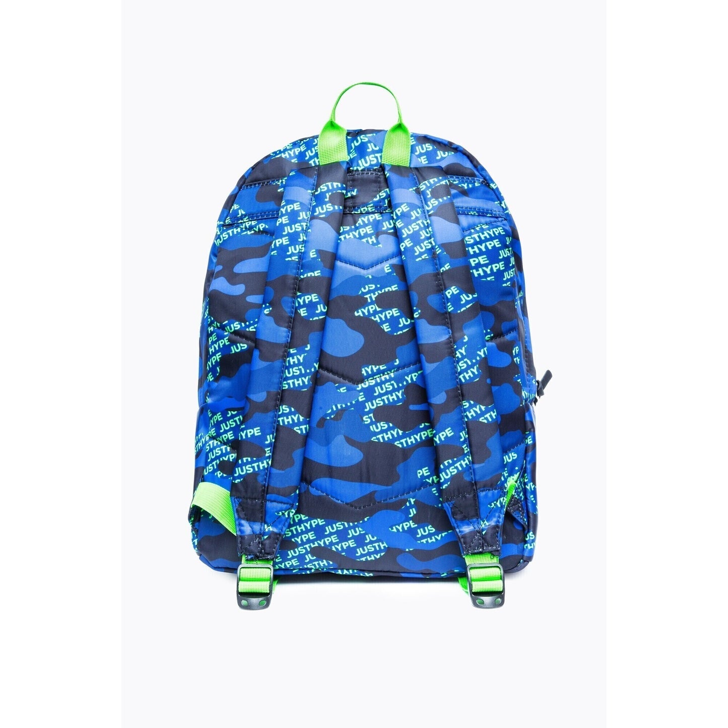 Blue-Black-Neon Green - Back - Hype Camo Logo Backpack