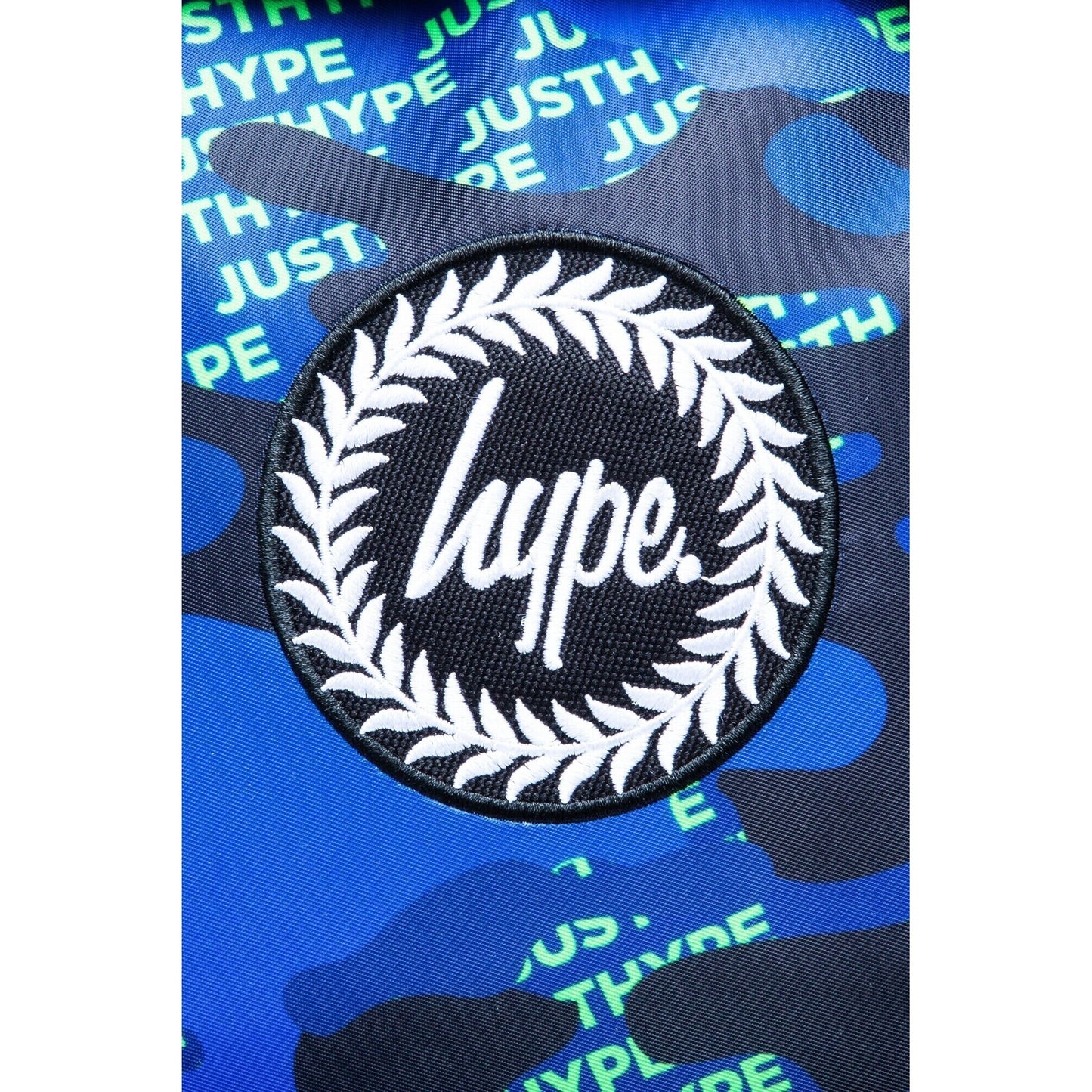 Blue-Black-Neon Green - Lifestyle - Hype Camo Logo Backpack