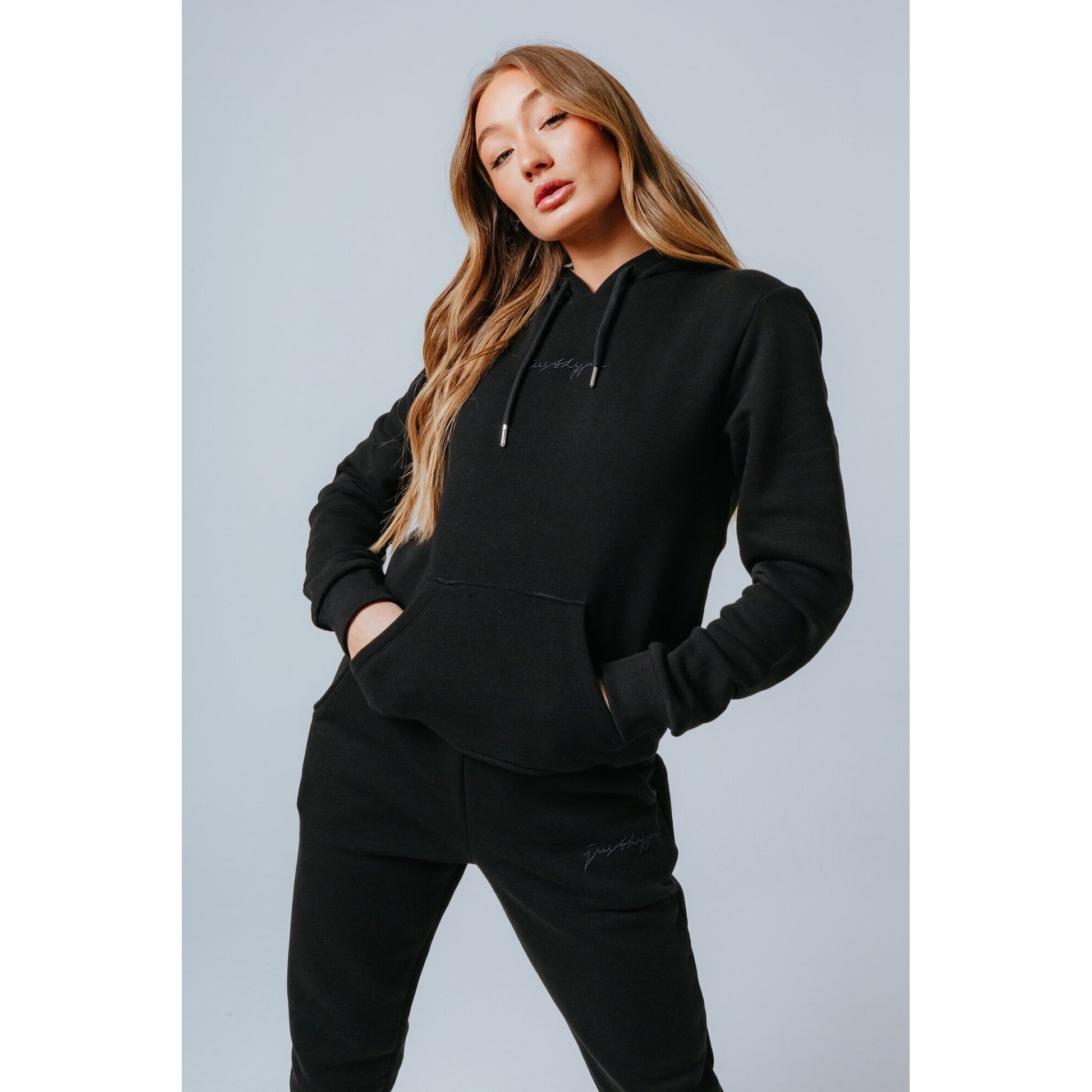 Black - Back - Hype Womens-Ladies Scribble Tracksuit