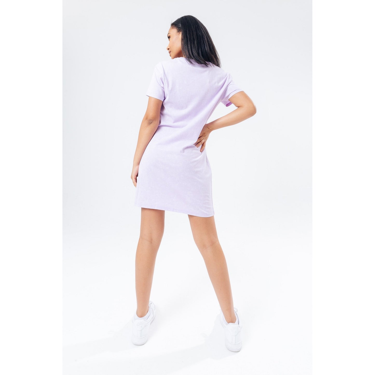 Lilac - Back - Hype Womens-Ladies Vintage T-Shirt Dress