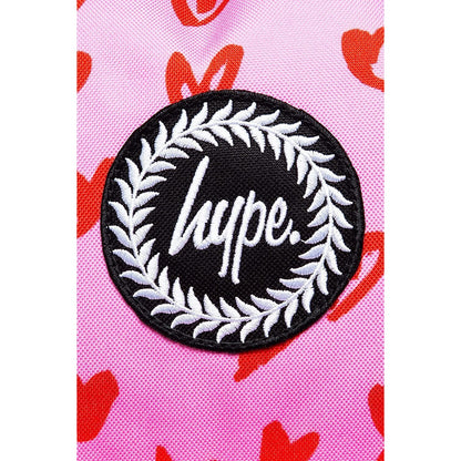Pink-Red - Pack Shot - Hype Scribble Heart Backpack