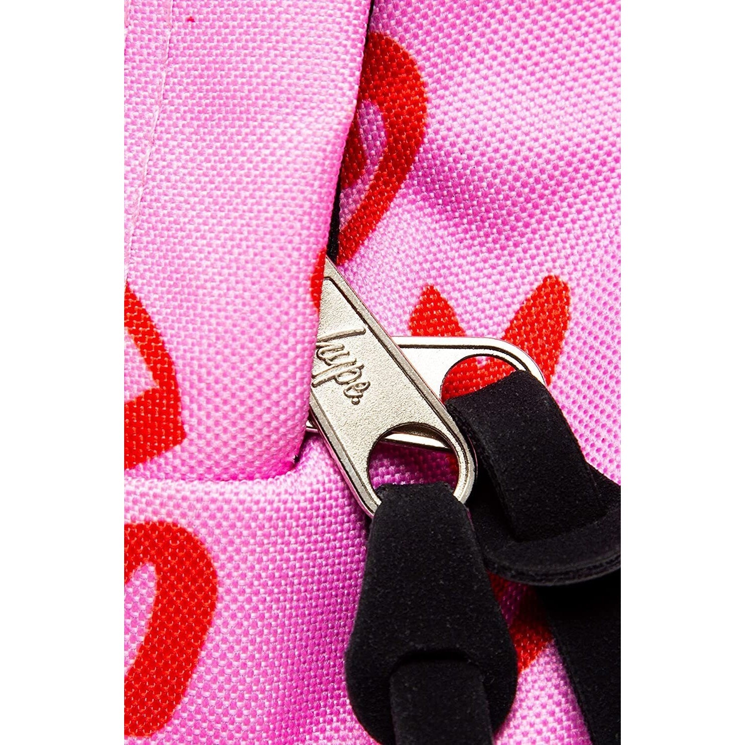 Pink-Red - Close up - Hype Scribble Heart Backpack